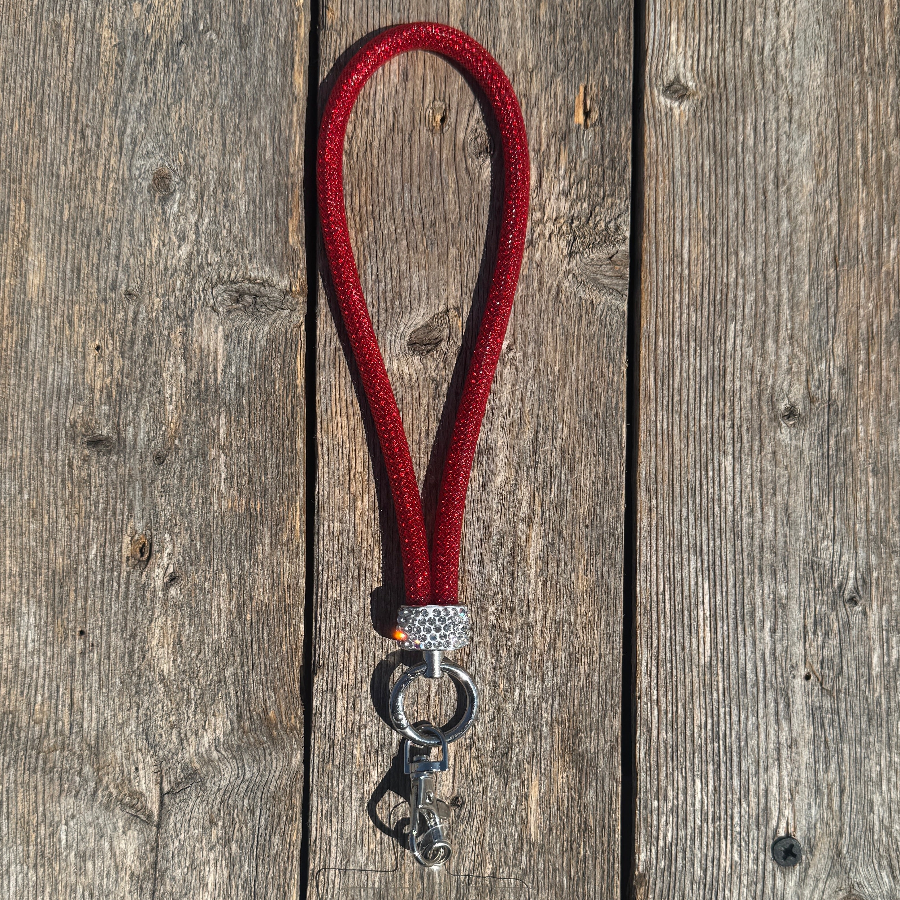 Red Rhinestone Cell Phone Wristlet #CPW100 — view 2