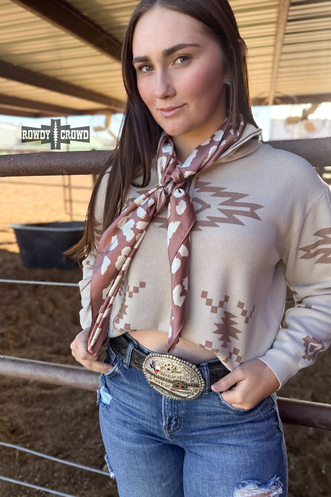 DS Mocha Leopard Wild Rag by Rowdy Crowd Clothing - product image 2