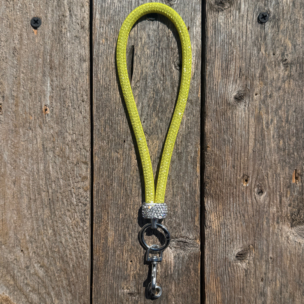 Yellow Rhinestone Cell Phone Wristlet #CPW102 — view 2