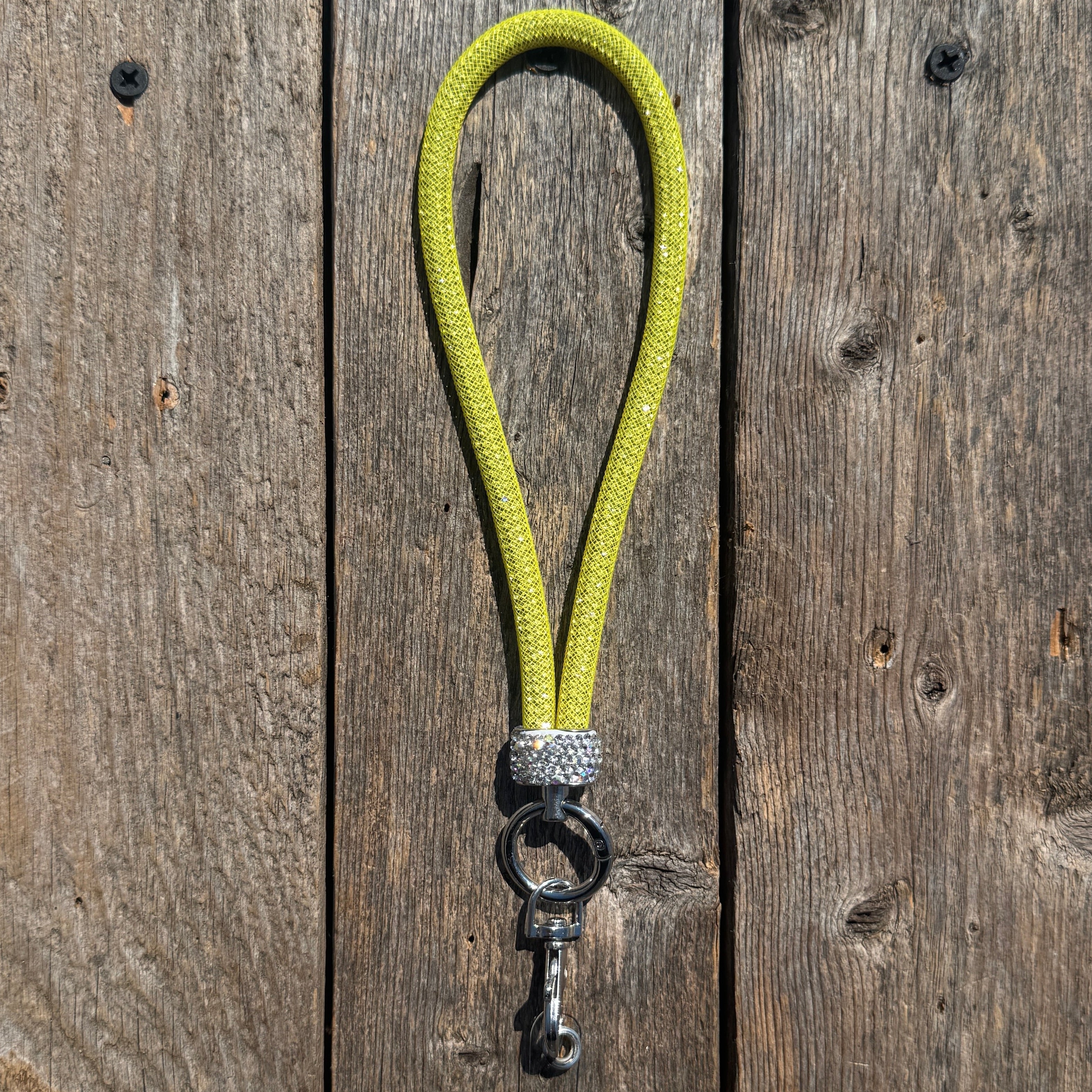 Yellow Rhinestone Cell Phone Wristlet #CPW102 — view 2