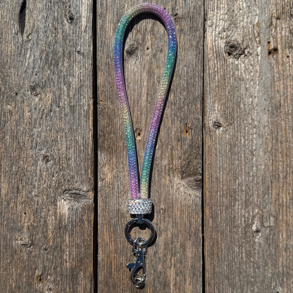 Rainbow Rhinestone Cell Phone Wristlet #CPW103 — view 2