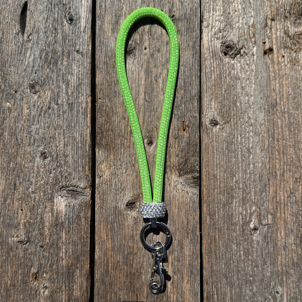 Lime Rhinestone Cell Phone Holder #CPW104 — view 2