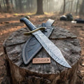 Sheffield Clip Point Bowie Knife Handmade Brass Clip JW SteelCrafts