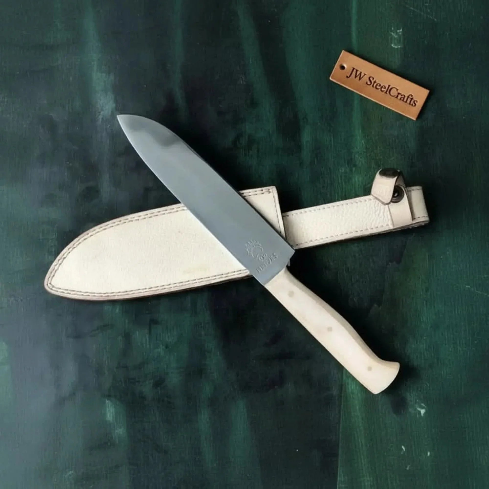 Drop Point Hunting Knife Micarta Handle Fixed Blade 13 Inch Overall