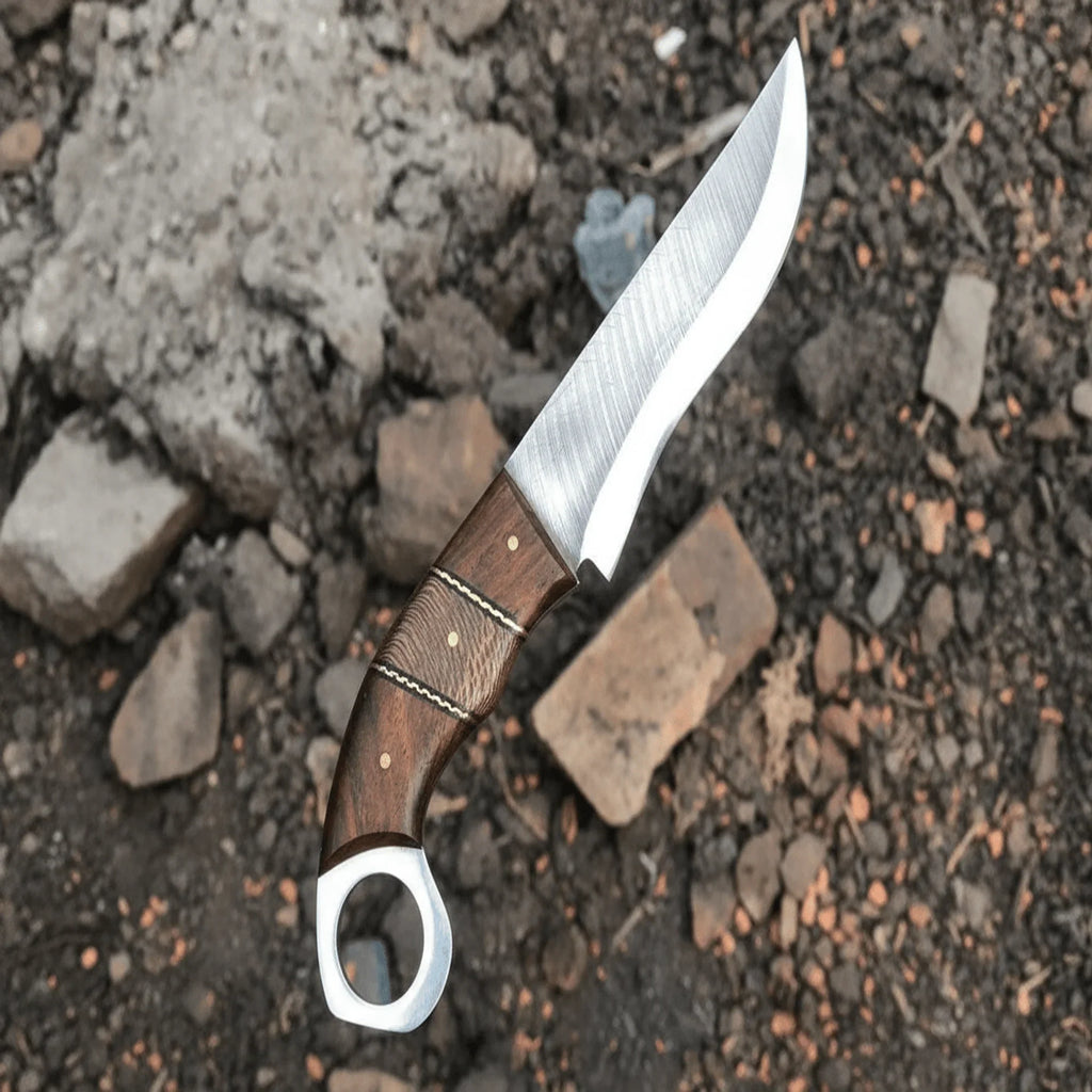Custom Handmade Stainless Steel hunting knife  leather sheath BM-0096