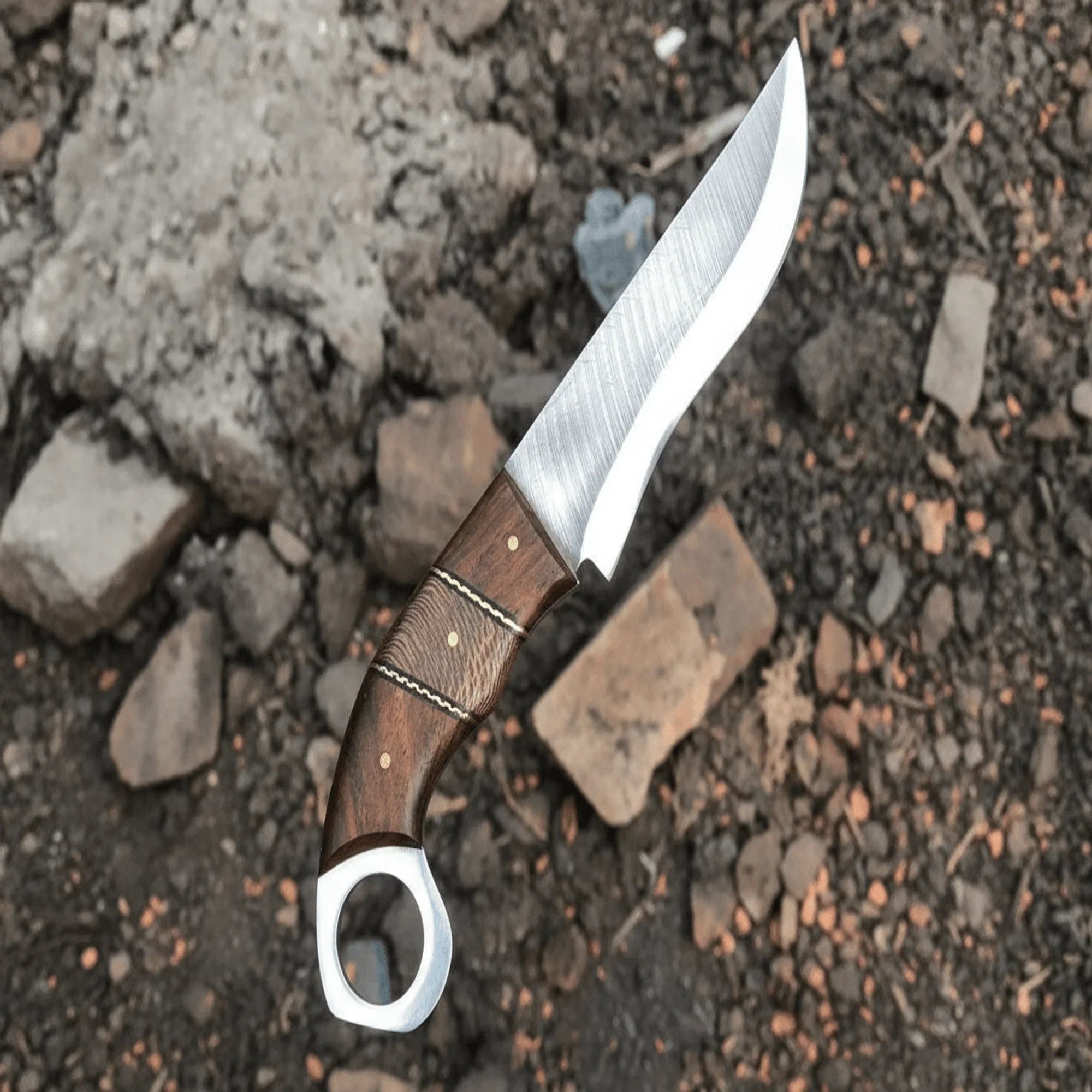 Custom Handmade Stainless Steel hunting knife  leather sheath BM-0096