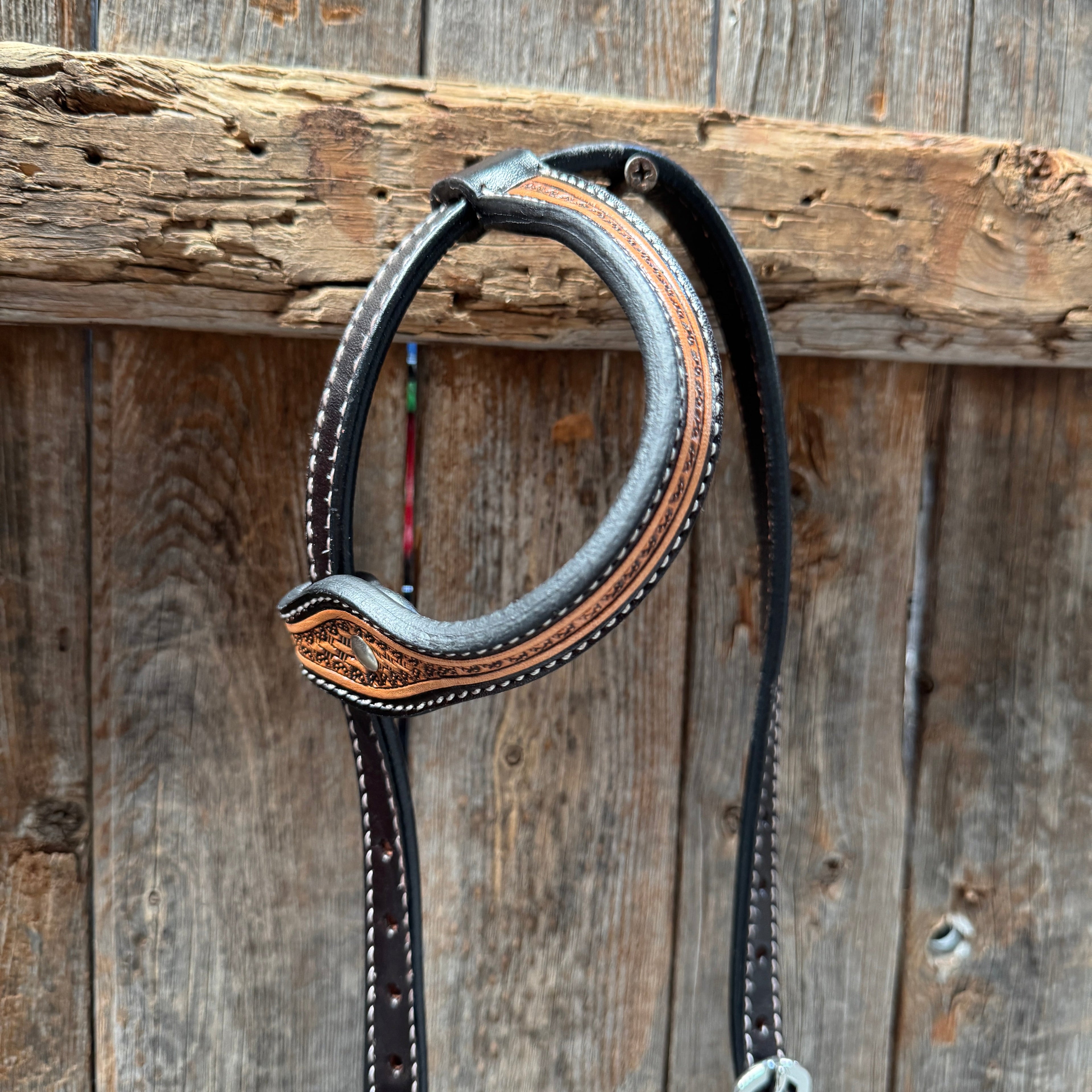 Two Tone Floral and Basketweave Tack Set — view 7