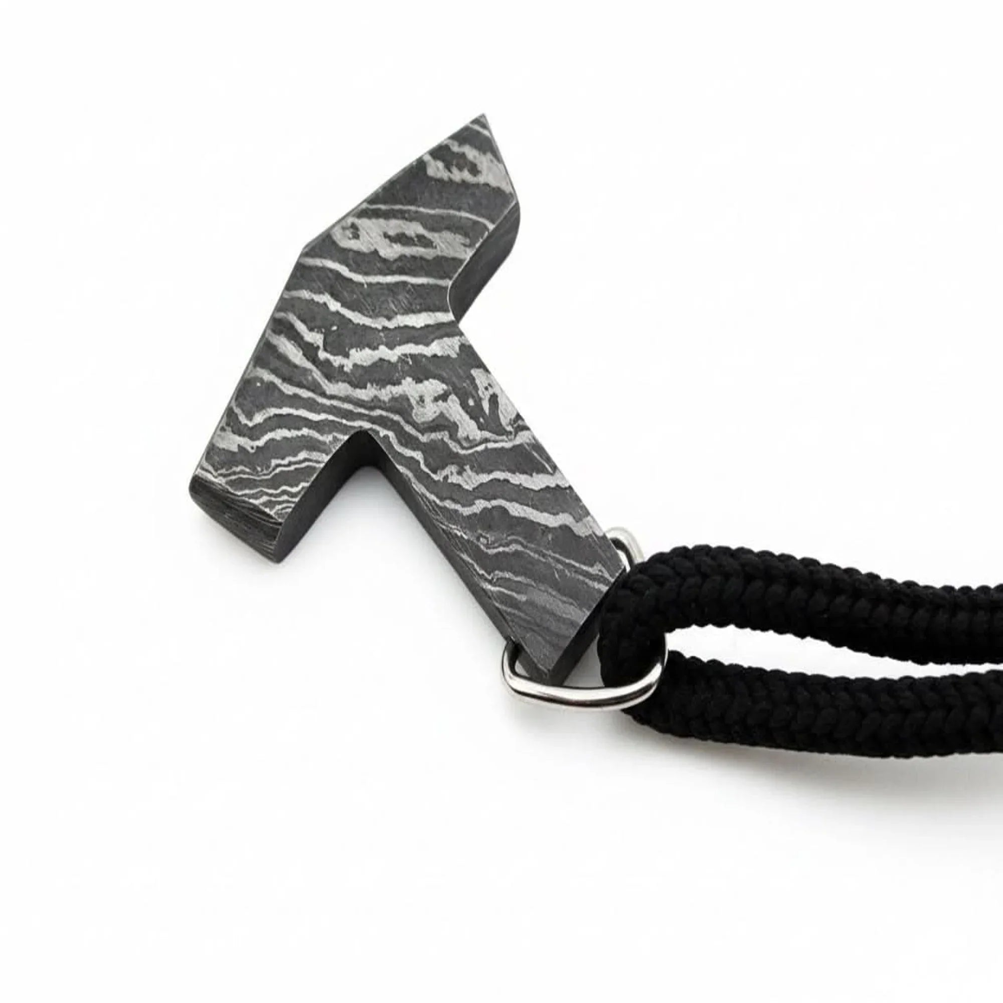DE-0014 Custom Handmade Damascus steel Viking pendant /Thor Hammer Pendant/Jeweller