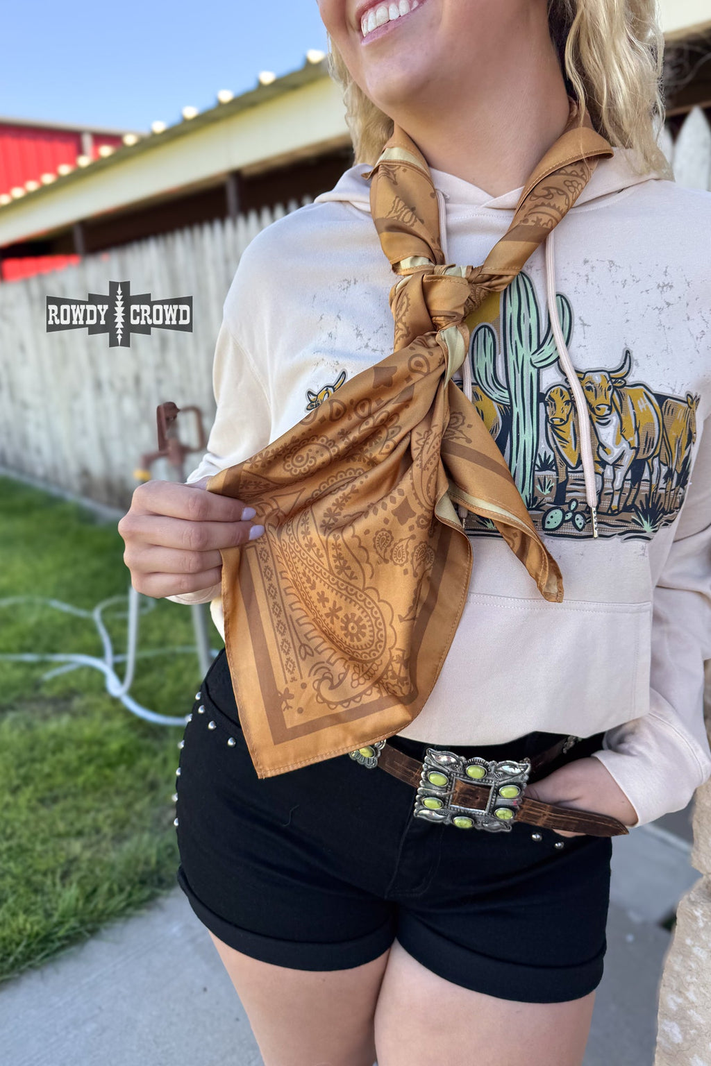 DS MUSTARD Paisley Creek Wild Rag by Rowdy Crowd Clothing