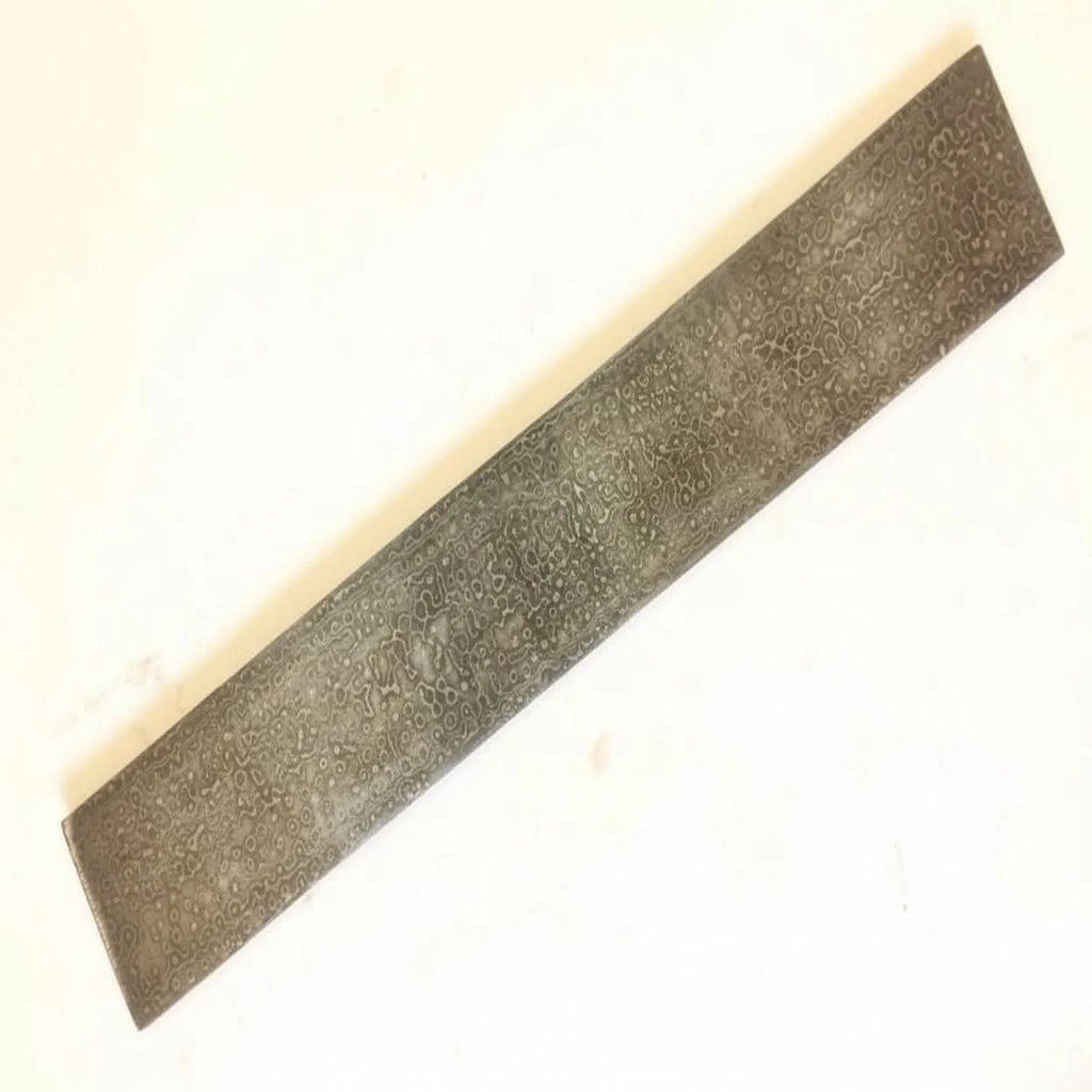 Raindrop Pattern Damascus Steel Billet Bar for Knife Making and Bladesmith Stock