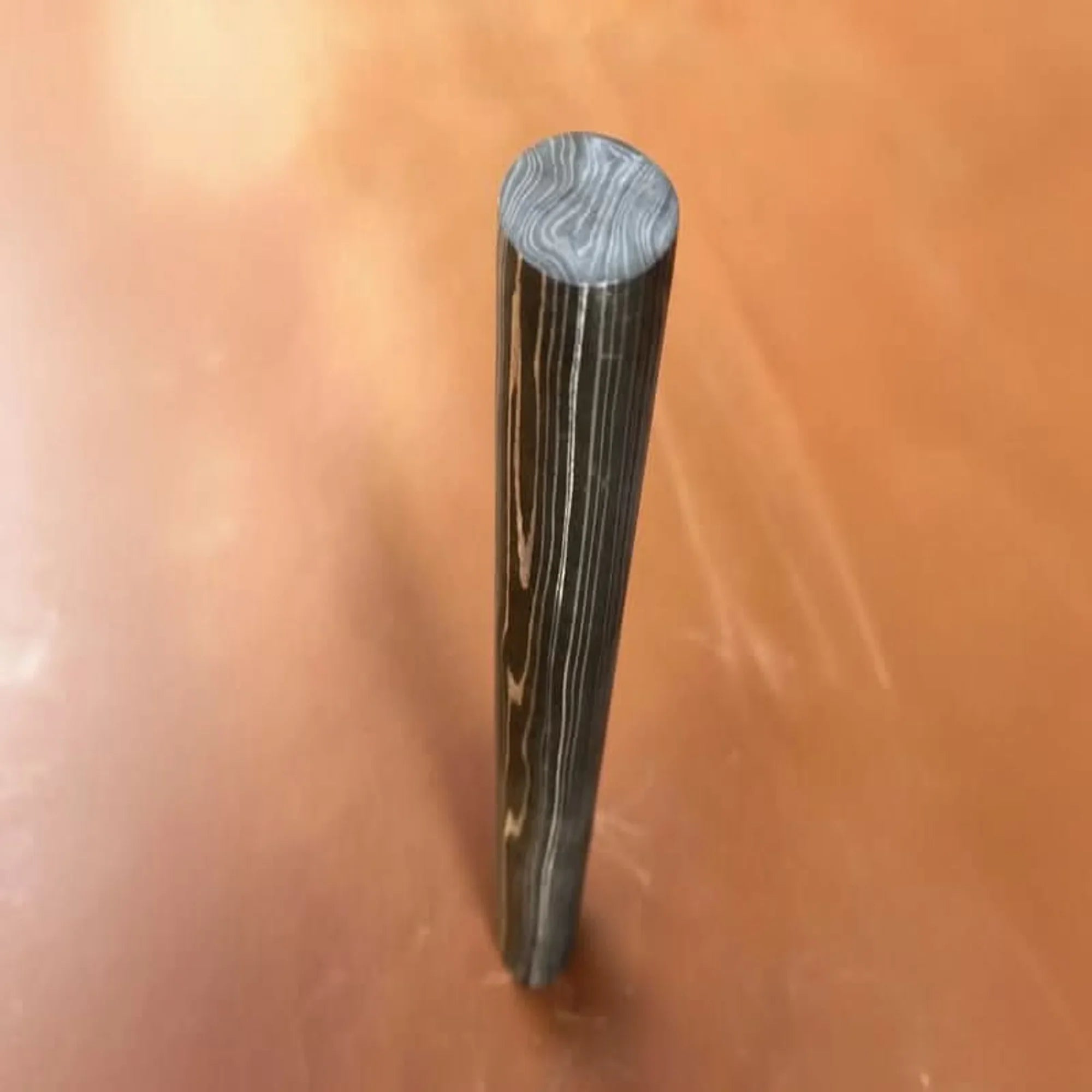 Ravenband Damascus Rod Handmade 5 Inch Round Bar for Ring Making