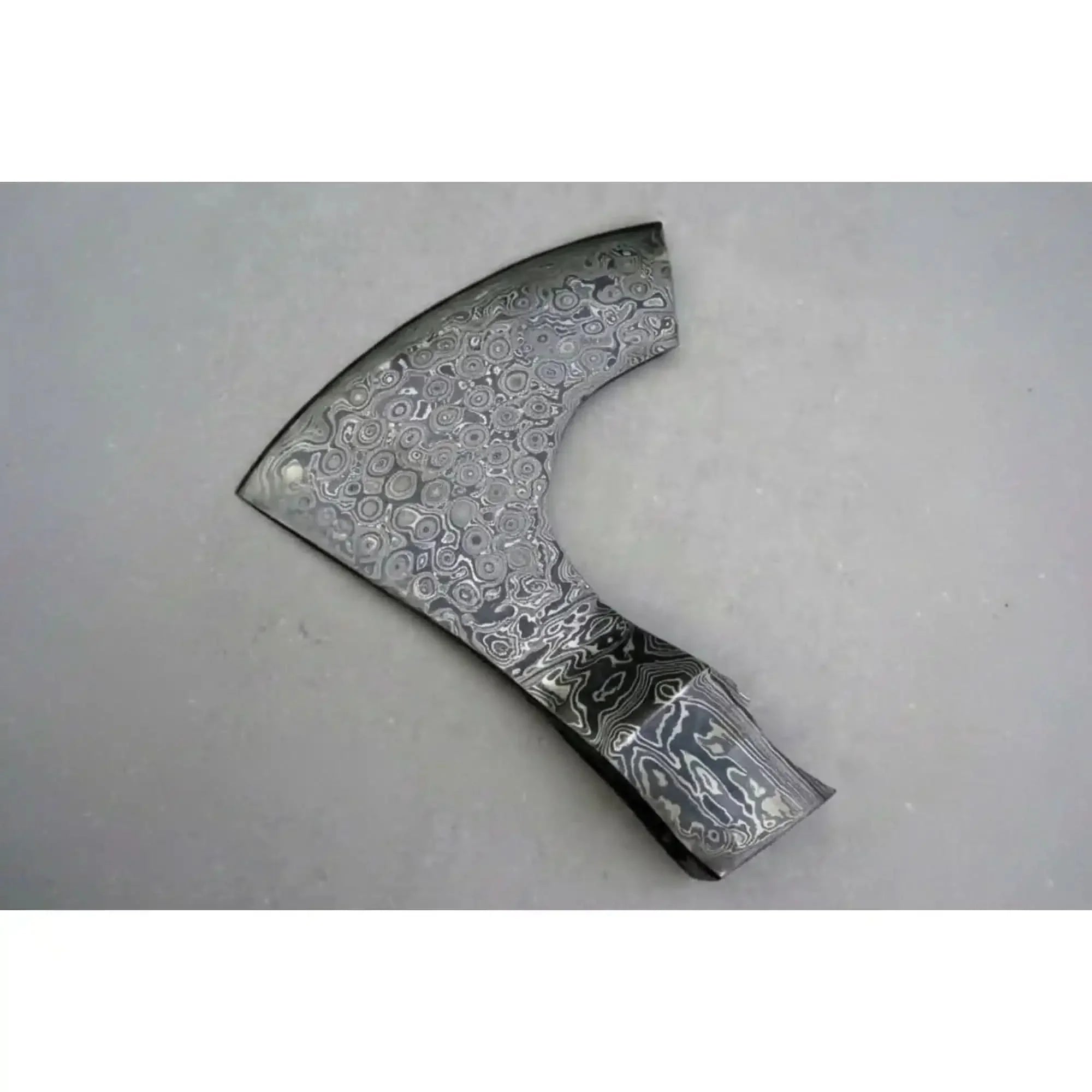 Duskpetal Damascus Beard Axe 6" Handmade Compact Bearded Head Blank