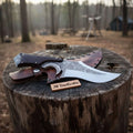 Frontier Persian Clip Point Bowie Knife Engraved D2 Steel Fixed Blade