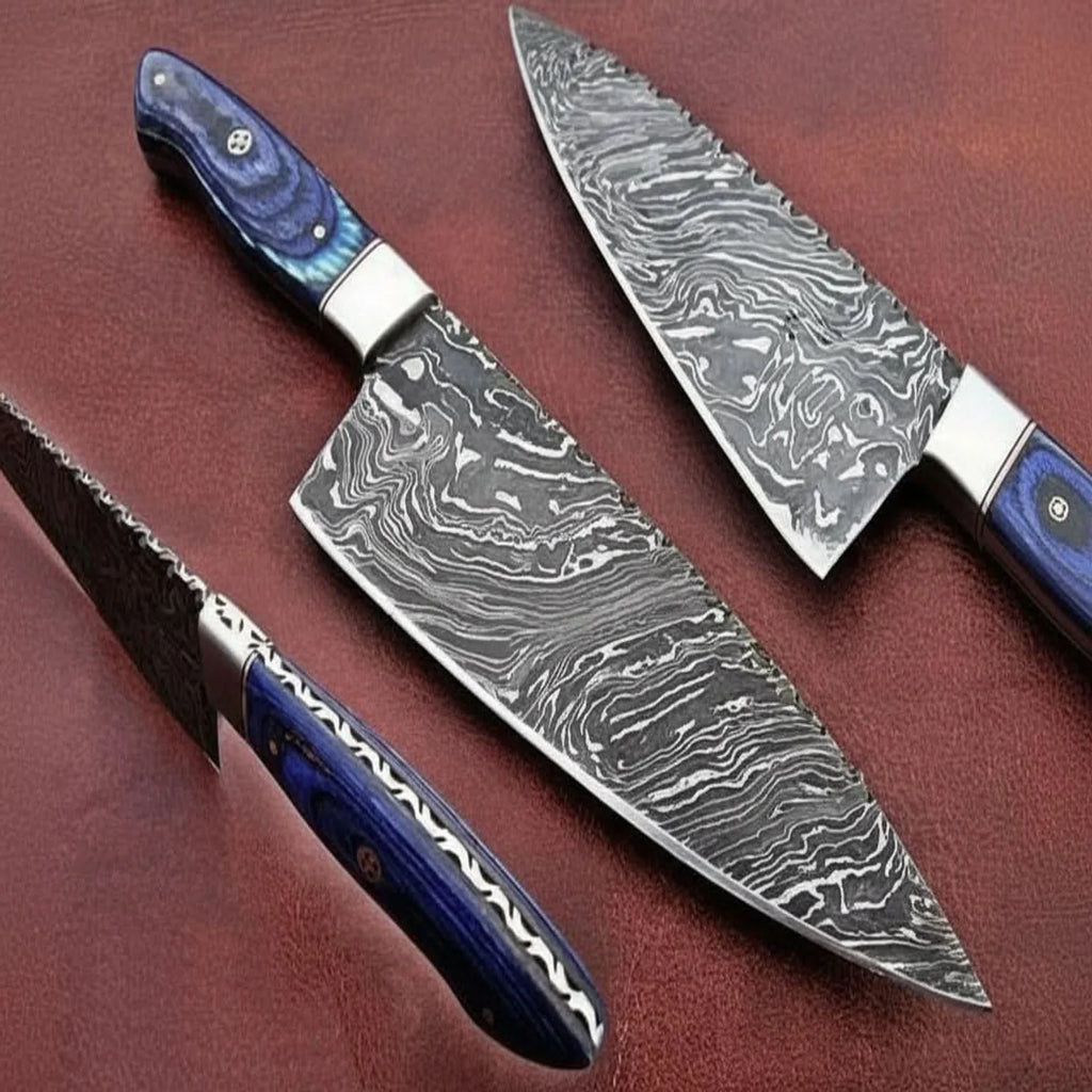 Custom Handmade Damascus Steel Full Tang  Chef Knife / Vegetable Knife  / Kitchen Knife DK-0130