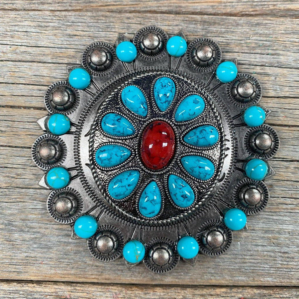 Garnet & Turquoise Sunbeam Concho Berry Jacket #BJW210L