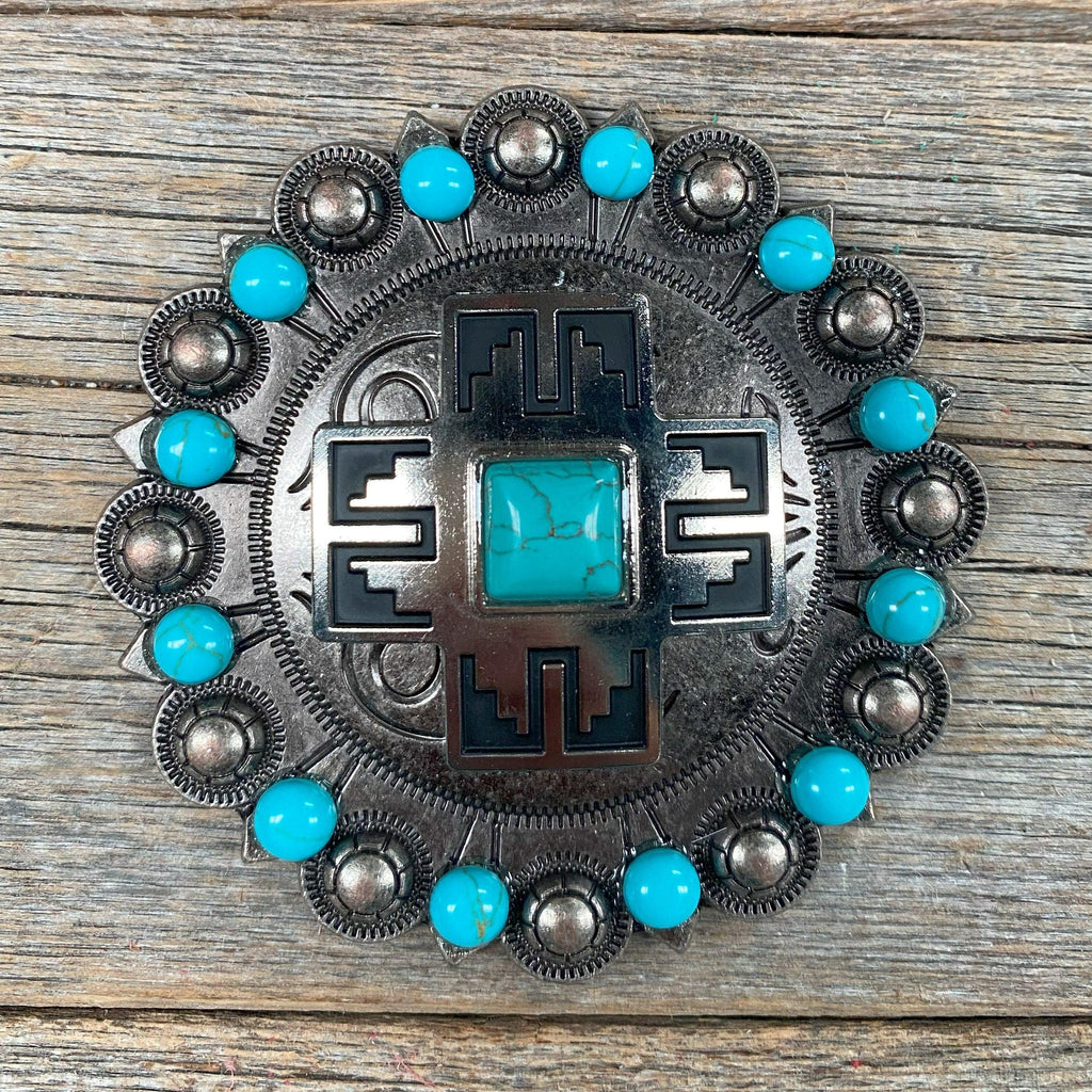 Southwest Antique Silver Turquoise Berry Jacket #BJW201L