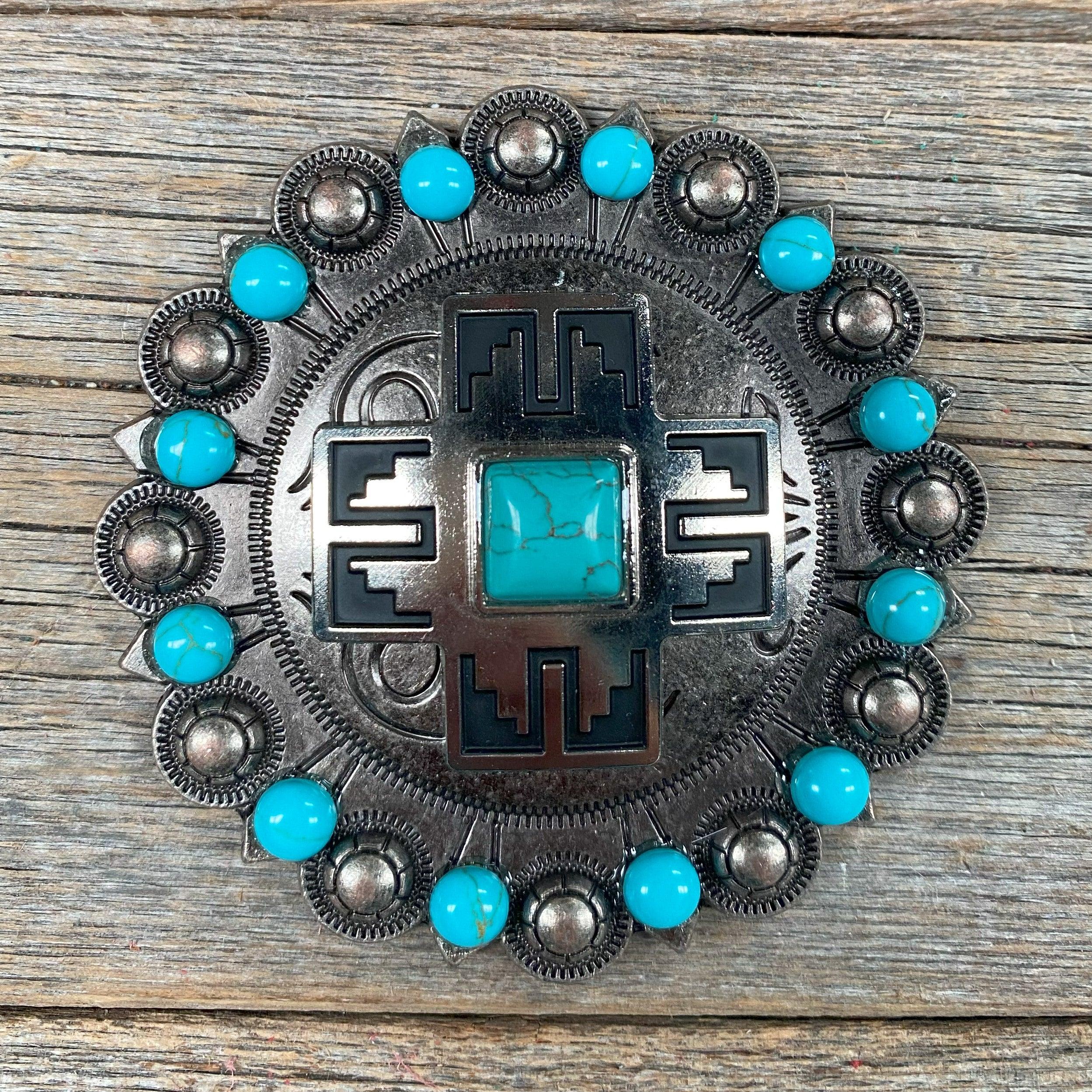 Southwest Antique Silver Turquoise Berry Jacket #BJW201L
