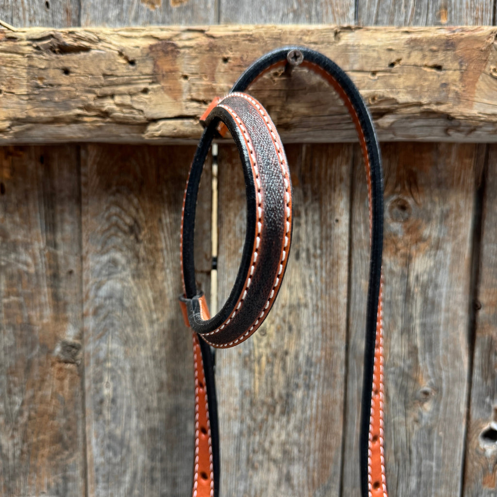 Zebra and Copper Fleur De Lis Browband/One Ear Tack Set #BBBC494 — view 6