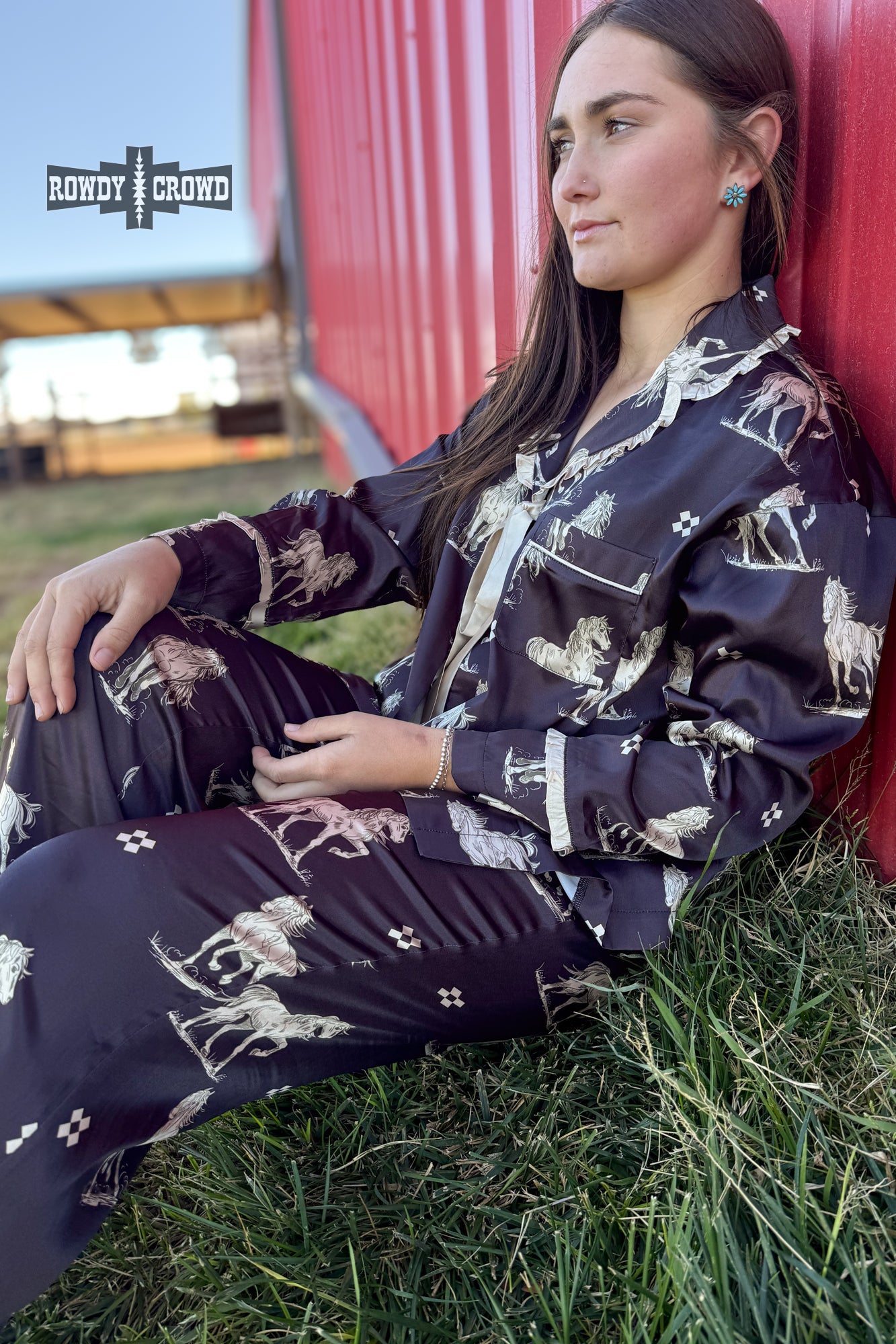 DS Black Betty Satin Sleep Set by Rowdy Crowd Clothing - product image 3