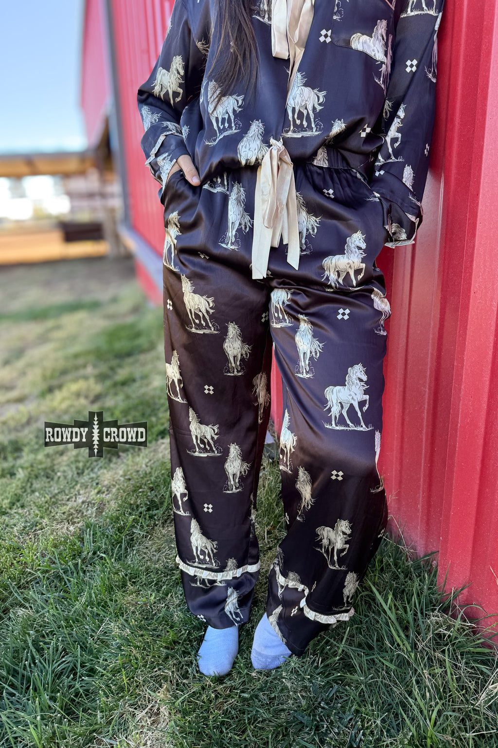 DS Black Betty Satin Sleep Set by Rowdy Crowd Clothing - product image 4