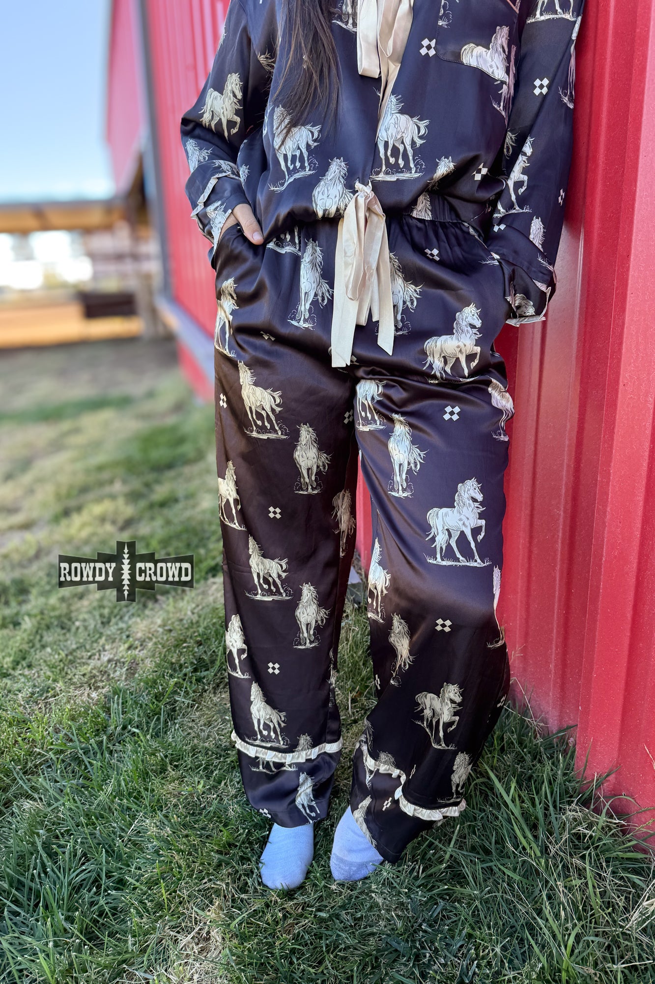 DS Black Betty Satin Sleep Set by Rowdy Crowd Clothing - product image 4