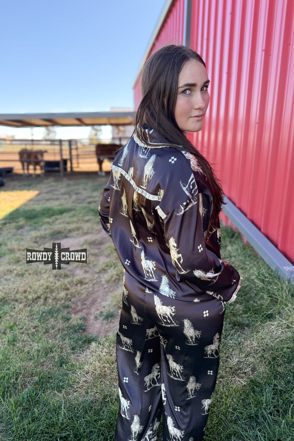 DS Black Betty Satin Sleep Set by Rowdy Crowd Clothing - product image 5