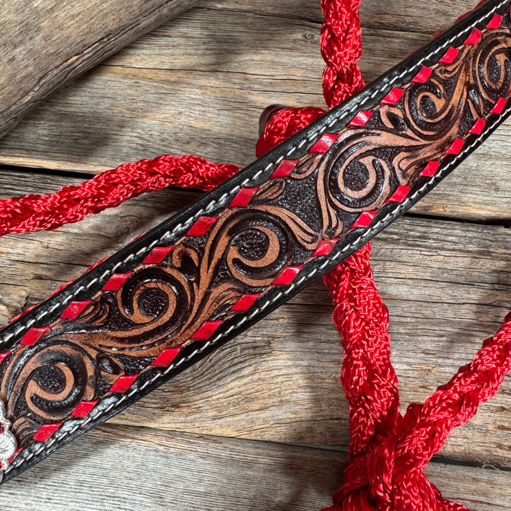 Red Mule Tape Halter - Red White & Blue #MT258 — view 4