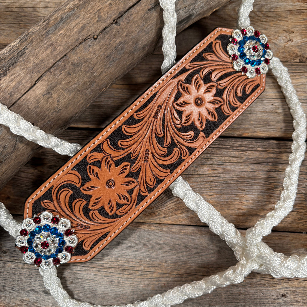 White Mule Tape Halter - Floral USA Style #MT307 — view 2