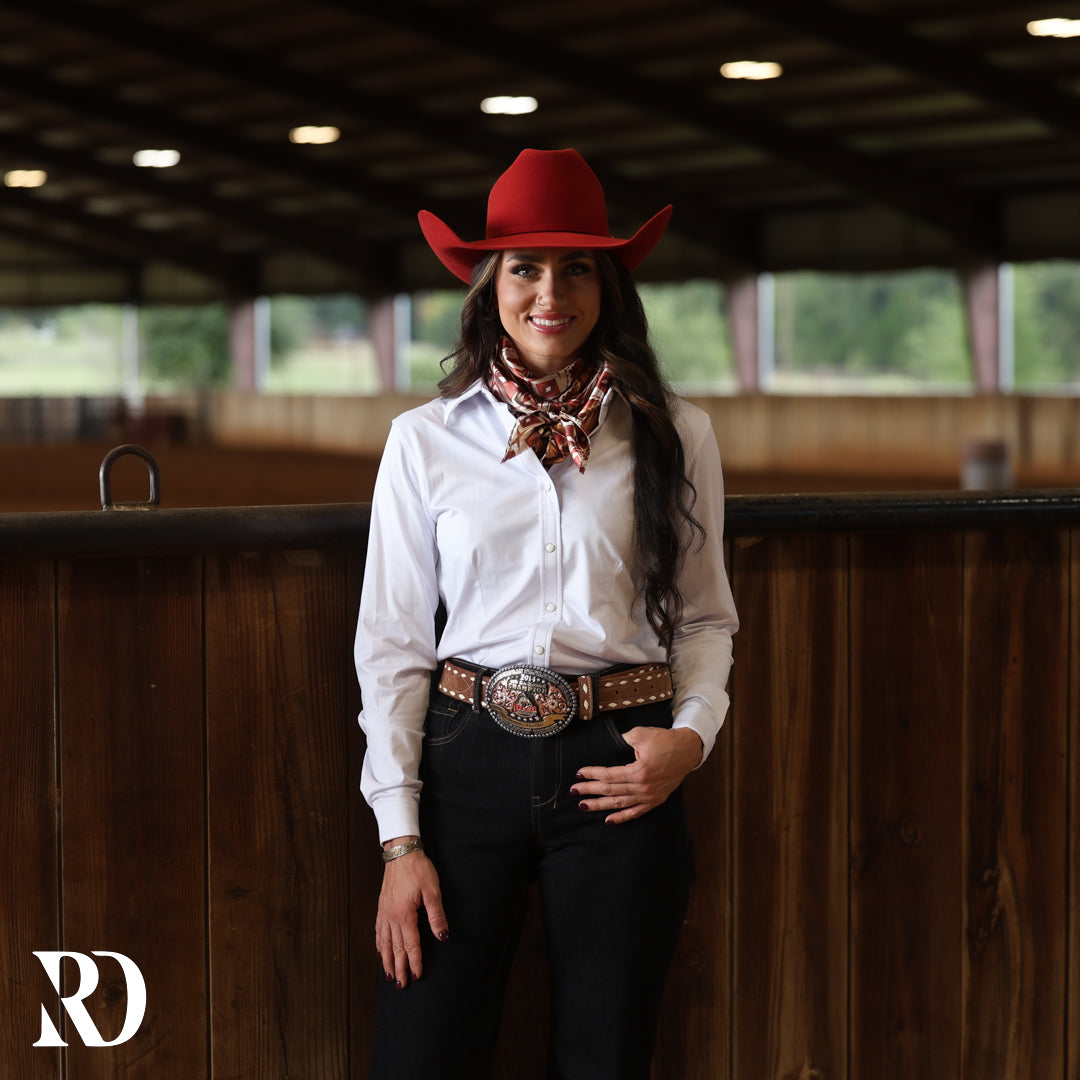 White Performance Rodeo Shirt — view 2