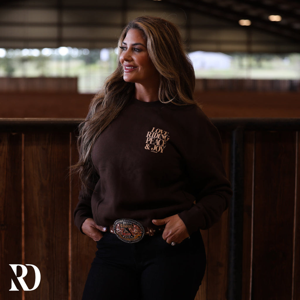 Love Riding Peace & Joy | Crewneck