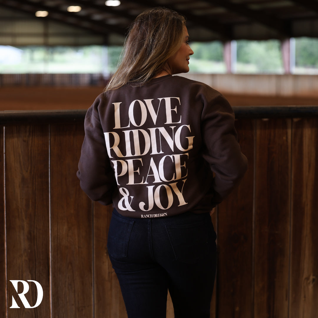 Love Riding Peace & Joy | Crewneck — view 2