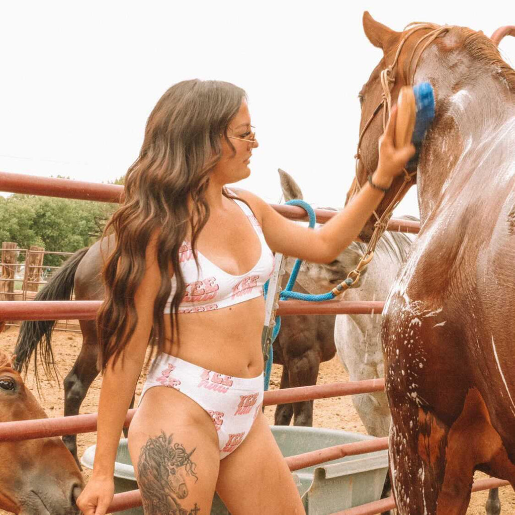 Yeehaw Pink Bikini by Baha Ranch Western Wear - product image 13