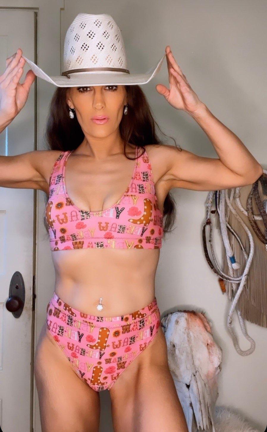 Yeehaw Pink Yeehaw Bikini by Baha Ranch Western Wear - product image 2
