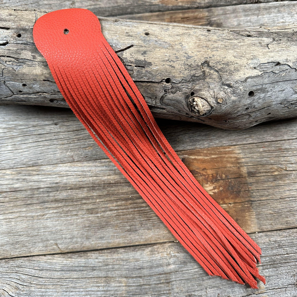 Red Leather Fringe