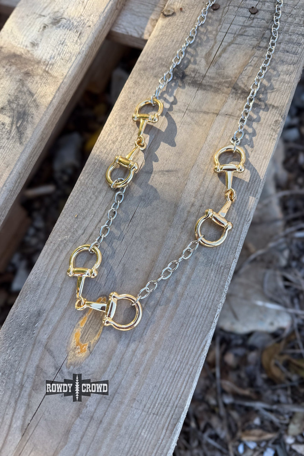 DS Mixed Metal 3 Bit Necklace by Rowdy Crowd Clothing - product image 3