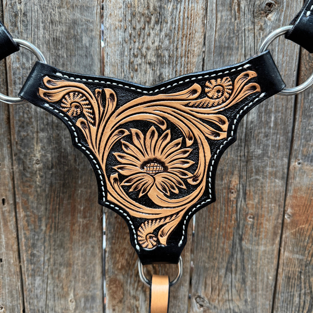 Two Tone Floral Triangle / Gladiator Breastcollar #56279 — view 2