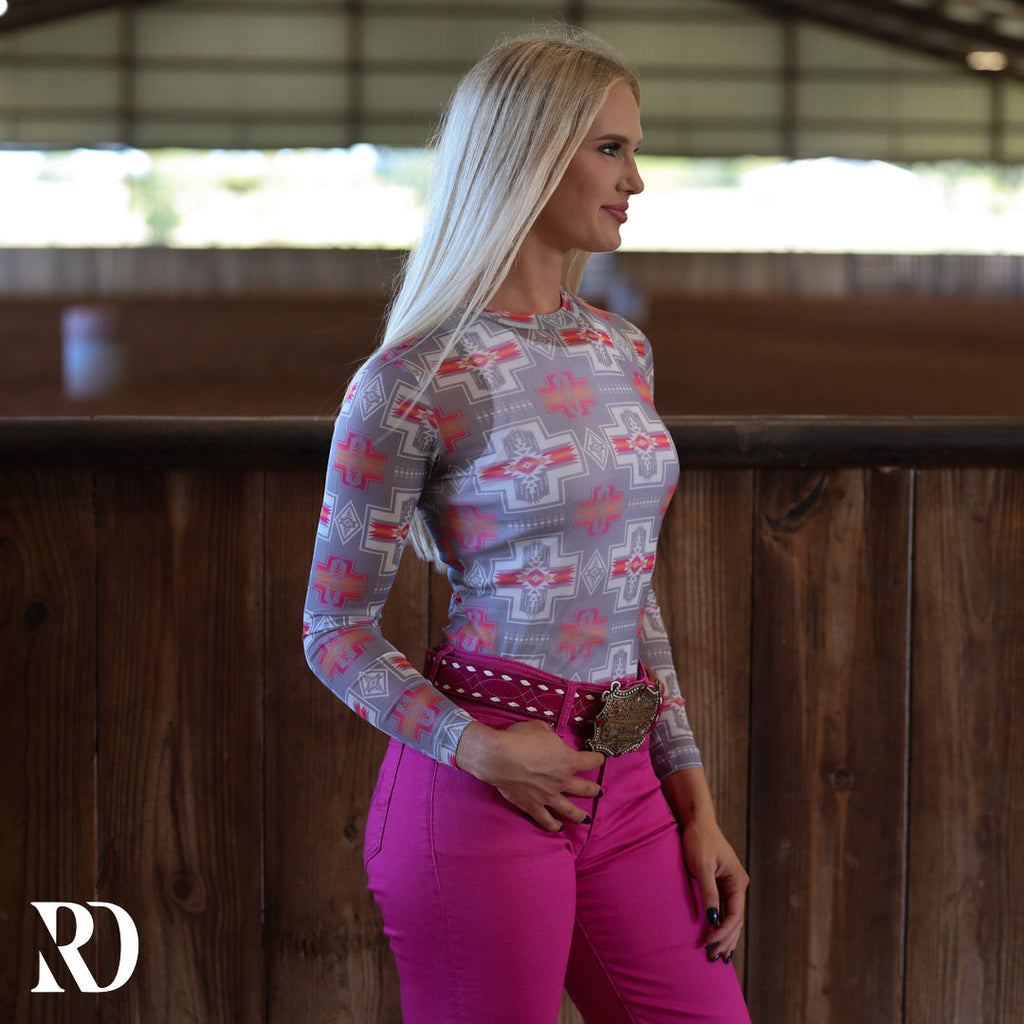 Neon Mesa Mesh Layering Top — view 2