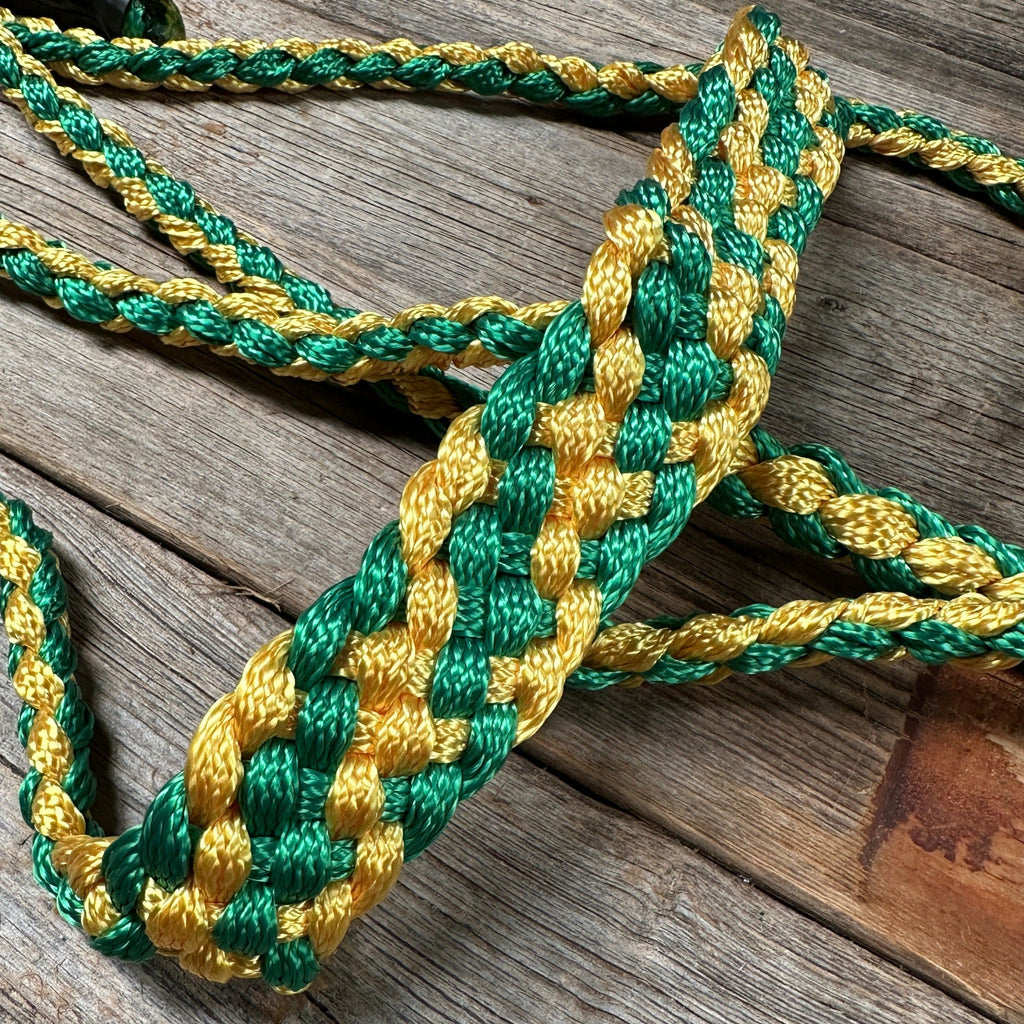 Green and Gold Mule Tape Halter — view 2