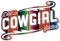 Dirt Is Cowgirl Glitter Sticker