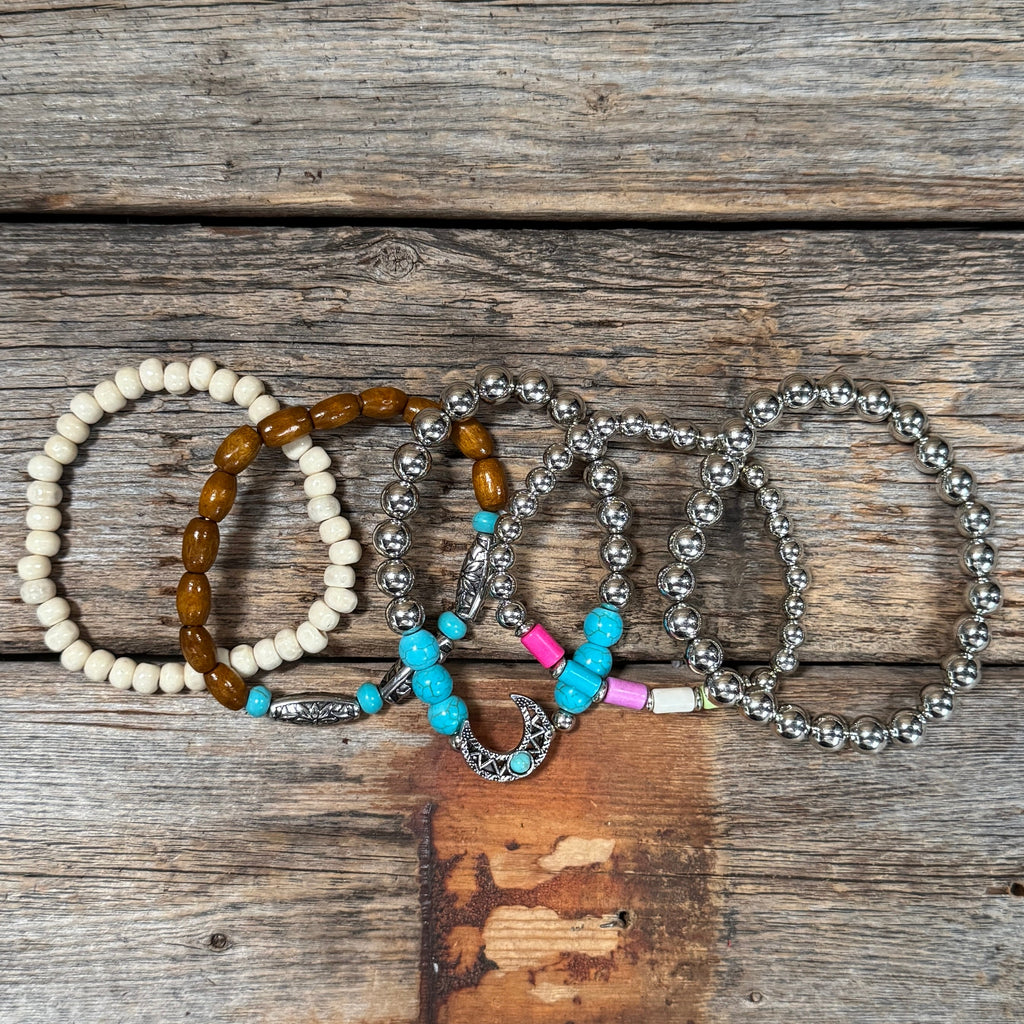 Southwest Crescent Bracelet Stack