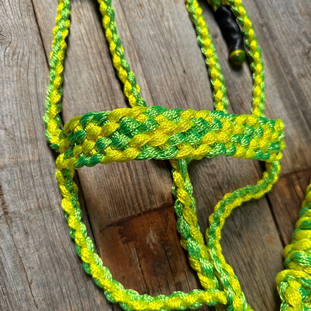 Yellow and Lime Mule Tape Halter — view 2