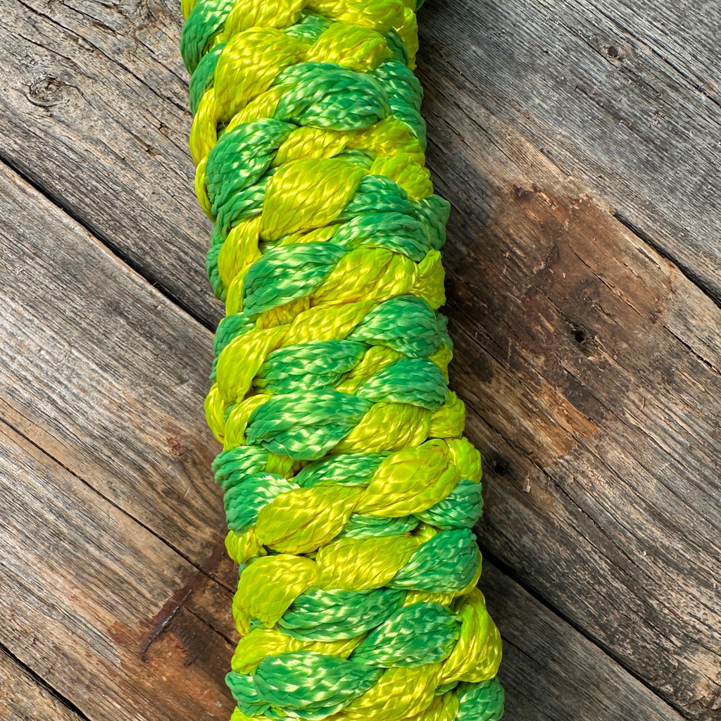 Yellow and Lime Mule Tape Halter — view 3