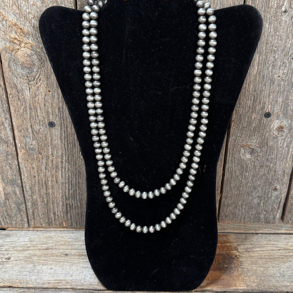 Silver Fashion Navajo Pearl Necklace