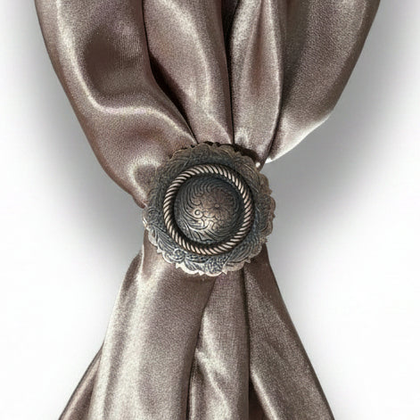 Copper Round Western Concho W101 — view 7