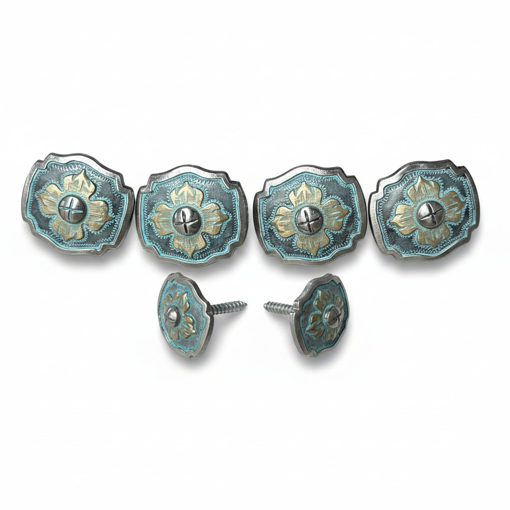 A Touch of Turquoise Western Concho W109 — view 6