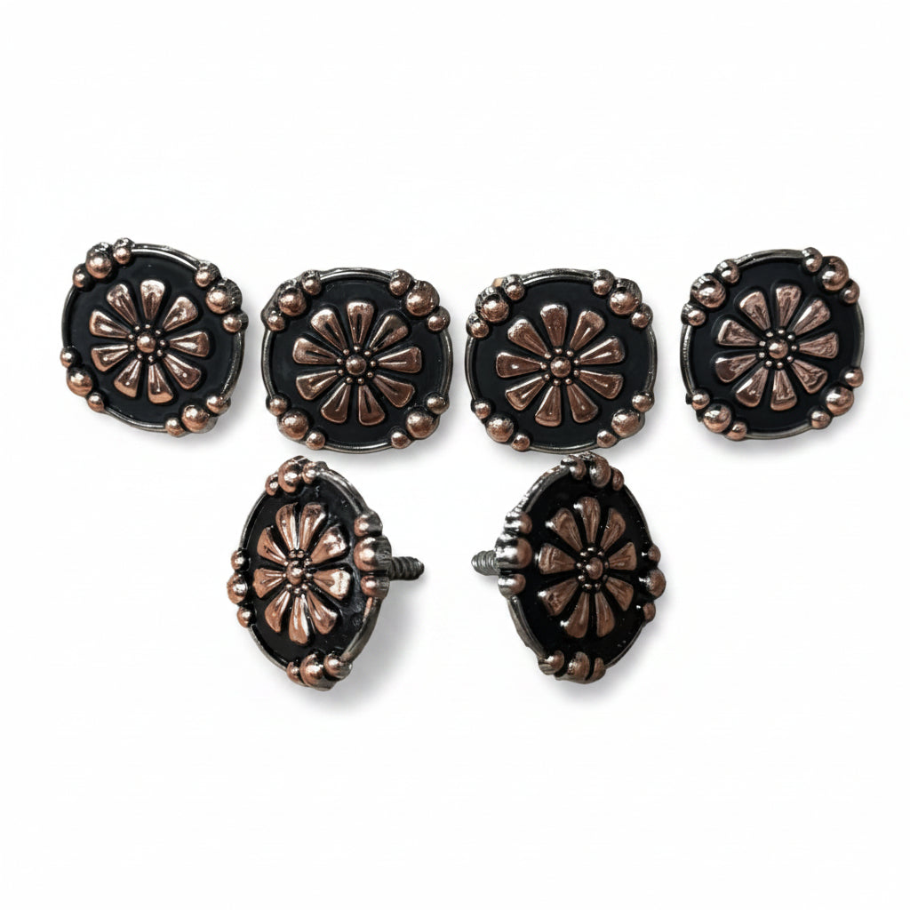 Copper Flower Saddle Set SSW196 — view 2