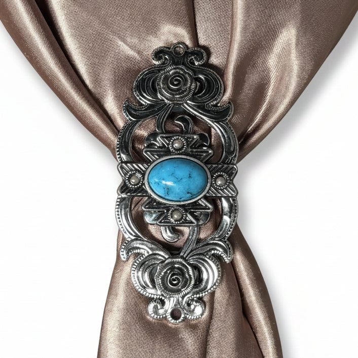 South West Turquoise Western Concho W204 — view 8