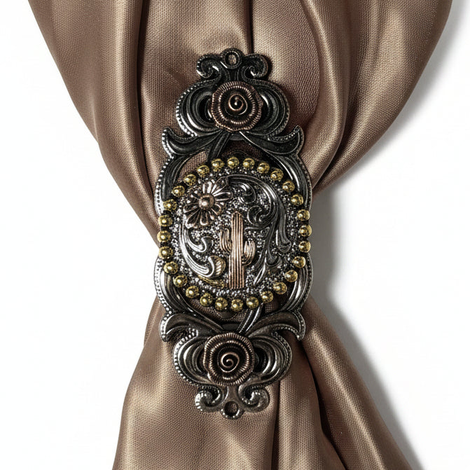 Cactus and Flower Western Concho W219 — view 9