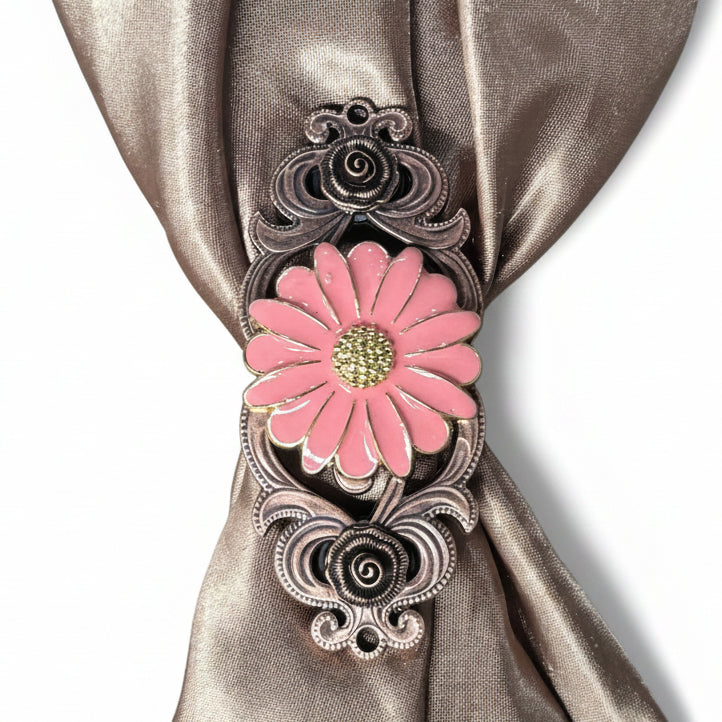 Pink Flower Western Concho W228 — view 10
