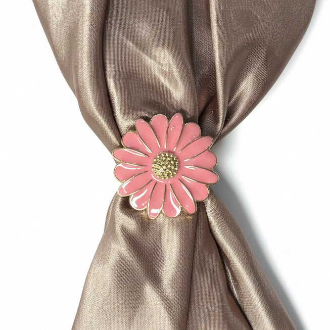 Pink Flower Western Concho W228 — view 9